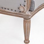 Кресло низкое с мягкой обивкой из велюра на 4-х деревянных ножках Emile Armchair grey варинант исполнения - 4 | Loft Concept в Тюмени