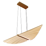 Люстра подвесная в форме веера из металла золотого цвета Gold Solace  варинант исполнения - 1 | Loft Concept в Тюмени