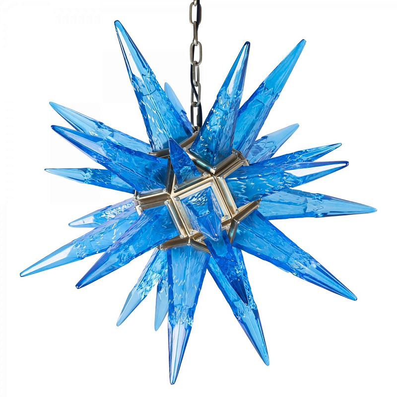Люстра Chandelier Star Blue Латунь Люстра Chandelier Star Blue Латунь в Тюмени | Loft Concept