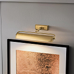 Светильник для картин цвета состаренная латунь с широким плафоном на прямоугольном основании Elstead Lighting варинант исполнения - 12 | Loft Concept в Тюмени