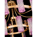 Люстра двухъярусная круглая с текстурными цилиндрическими плафонами Glimpse варинант исполнения - 4 | Loft Concept в Тюмени