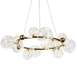 Дизайнерская кольцевая люстра с гирляндой внутри стеклянных плафонов Iona Garland Chandelier 12 варинант исполнения - 1 | Loft Concept в Тюмени