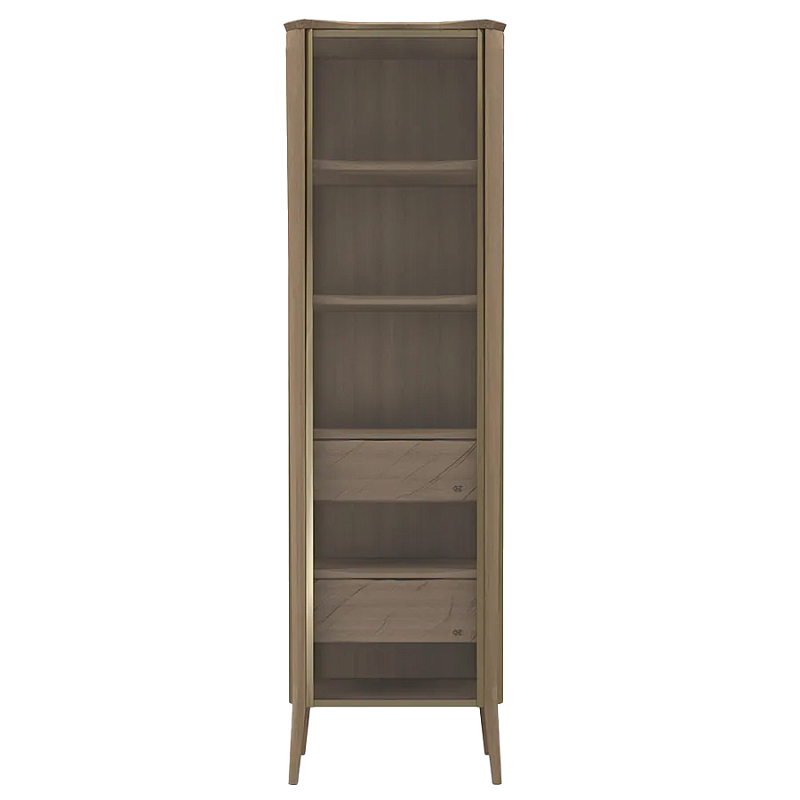 Витрина левая из массива дуба с 5-ю полками и 2-мя ящиками Tasteful Furniture Седой Орех Капучино Венге Витрина левая из массива дуба с 5-ю полками и 2-мя ящиками Tasteful Furniture Седой Орех Капучино Венге в Тюмени | Loft Concept