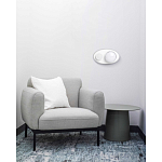 Бра овальной формы белого цвета с 2-мя лампами Lunar Pebbles варинант исполнения - 8 | Loft Concept в Тюмени