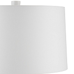 Настольная лампа с корпусом в форме вазы и белым абажуром Lots of Strokes варинант исполнения - 2 | Loft Concept в Тюмени