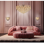 Люстра каскадная с подвесками в форме колец Galaxy of Light варинант исполнения - 8 | Loft Concept в Тюмени