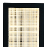 Светодиодное прямоугольное бра из металла черного цвета Lattice Lux варинант исполнения - 2 | Loft Concept в Тюмени