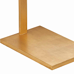 Торшер с прямоугольным абажуром на золотом металлическом каркасе Rectangular Plane  варинант исполнения - 3 | Loft Concept в Тюмени