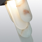 Подвесной светильник с белыми вертикальными элементами Alabaster Totem варинант исполнения - 5 | Loft Concept в Тюмени