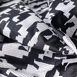 Мебельная ткань Жаккард черно-белый принт 145 см T2-126 варинант исполнения - 2 | Loft Concept в Тюмени