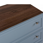 Комод серый из массива бука с 3-мя ящиками Wenge Light варинант исполнения - 2 | Loft Concept в Тюмени
