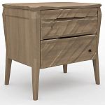 Тумба прикроватная из массива дуба с 2-мя ящиками Tasteful Furniture варинант исполнения - 1 | Loft Concept в Тюмени