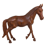 Статуэтка из дерева суар дикая лошадь Wild Horses варинант исполнения - 4 | Loft Concept в Тюмени