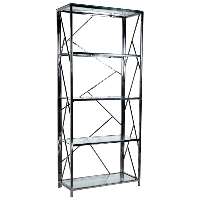 Стеллаж Galbaio Rack Нержавеющая сталь Прозрачное Стекло Стеллаж Galbaio Rack Нержавеющая сталь Прозрачное Стекло в Тюмени | Loft Concept