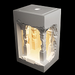 Встраиваемый в стену гипсовый светильник под покраску с колоннами и арками в античном стиле Antiquity Athena варинант исполнения - 3 | Loft Concept в Тюмени