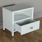 Прикроватная тумбочка с полкой Elsa Dreams White варинант исполнения - 2 | Loft Concept в Тюмени