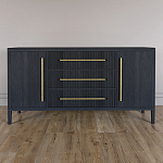 Буфет Primo с тремя ящиками и двумя фасадами Черный дуб варинант исполнения - 1 | Loft Concept в Тюмени