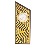 Часы подарочные настольные в виде погона Генерала из натурального камня Змеевик Gold Military Clock варинант исполнения - 7 | Loft Concept в Тюмени