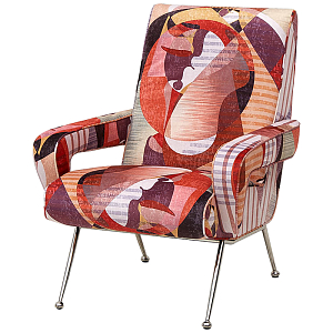 Кресло Face Geometric Print Armchair
