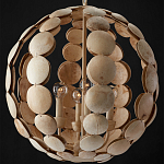 Люстра в форме шара с декором из круглых декоративных элементов Texture Discs варинант исполнения - 3 | Loft Concept в Тюмени