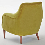 Кресло велюровое горчичного цвета Diaspro Mustard Armchair варинант исполнения - 3 | Loft Concept в Тюмени