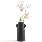 Ваза Serené Ceramic Vase Черная варинант исполнения - 3 | Loft Concept в Тюмени