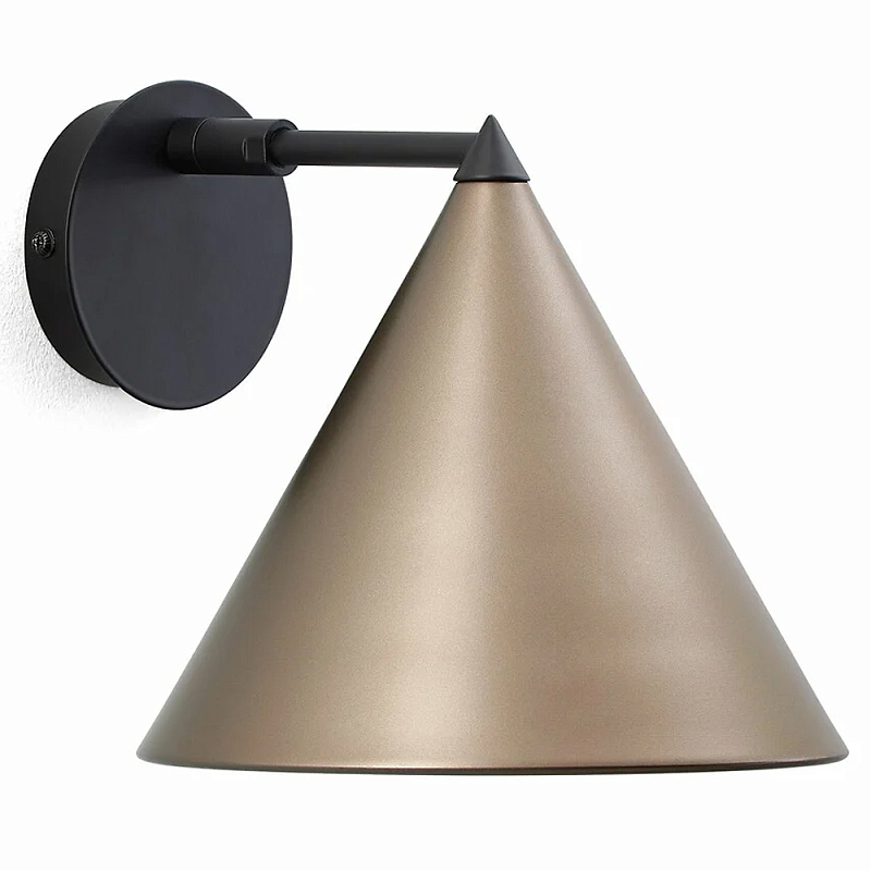 Бра с поворотным плафоном Cone Черный Золотой Бра с поворотным плафоном Cone Черный Золотой в Тюмени | Loft Concept
