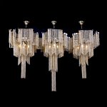 Люстра большая из золотистых металлических цепочек Atlantis Chain варинант исполнения - 3 | Loft Concept в Тюмени