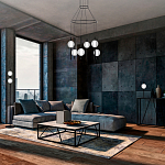 Торшер с 2-мя сферическими стеклянными плафонами Splatter варинант исполнения - 3 | Loft Concept в Тюмени