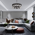 Люстра круглая из матового черного металла с подвесками из прозрачных стеклянных трубок Noir Tubes варинант исполнения - 12 | Loft Concept в Тюмени