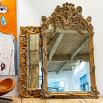 Зеркало настенное в ажурной раме с эффектом старины Classic Ornament Mirror варинант исполнения - 2 | Loft Concept в Тюмени