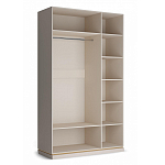 Шкаф трёхдверный с 2-мя зеркальными дверками Satin Furniture варинант исполнения - 4 | Loft Concept в Тюмени