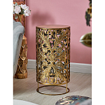 Столик приставной с цветочной резной фактурой Madagascar варинант исполнения - 5 | Loft Concept в Тюмени