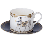 Чайный сервиз из фарфора с изображением лошадей на 6 персон 14 предметов Porcelain Horse Set варинант исполнения - 2 | Loft Concept в Тюмени