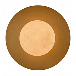 Бра круглое с плафоном из натурального камня на латунном основании Cryptocrystalline Stone варинант исполнения - 2 | Loft Concept в Тюмени