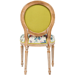 Стул из массива бука бежевый с изображением птиц и цветов Beige Green Chinoiserie Rose Garden Chair варинант исполнения - 2 | Loft Concept в Тюмени