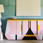 Дизайнерский комод с геометрическим рисунком Arredi варинант исполнения - 3 | Loft Concept в Тюмени