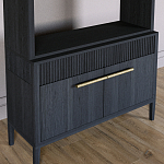 Стеллаж Primo с ящиками Черный дуб  варинант исполнения - 3 | Loft Concept в Тюмени