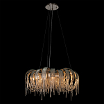 Люстра круглая подвесная с металлическими дугами и длинными цепочками 80 см Atlantis Chain варинант исполнения - 3 | Loft Concept в Тюмени