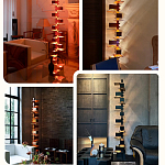 Торшер с каркасом из множества полок Links варинант исполнения - 3 | Loft Concept в Тюмени