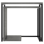 Комплект из 2-х приставных столов серого цвета из дерева ZIGOSH RETRO GREY варинант исполнения - 1 | Loft Concept в Тюмени