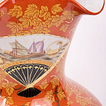 Ваза красного цвета с рисунком Chinoiserie Ceramics варинант исполнения - 2 | Loft Concept в Тюмени