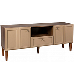 ТВ-тумба бежевая из массива бука с 2-мя дверками и ящиком Wenge Light варинант исполнения - 1 | Loft Concept в Тюмени