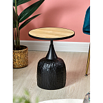 Приставной столик с факутрным черным основанием Ethiopia варинант исполнения - 2 | Loft Concept в Тюмени