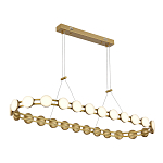 Люстра овальная с круглыми светодиодными источниками света Maxine Light варинант исполнения - 5 | Loft Concept в Тюмени