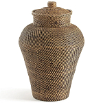Плетеная корзина из ротанга и бамбука Wicker Vase Basket варинант исполнения - 1 | Loft Concept в Тюмени