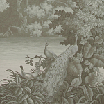 Обои ручная роспись Le Brésil Crystal Grey варинант исполнения - 1 | Loft Concept в Тюмени