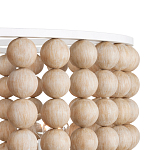 Люстра в форме цилиндра с вставками из деревянных бусин Wooden Beads варинант исполнения - 3 | Loft Concept в Тюмени