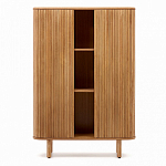 Буфет из ясеневого шпона с открытыми полками и 2-мя раздвижными дверями Toinette варинант исполнения - 2 | Loft Concept в Тюмени