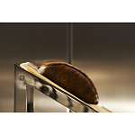 Дизайнерское кресло на металлическом каркасе с подставкой для ног Poltronova Mies Armchair варинант исполнения - 14 | Loft Concept в Тюмени